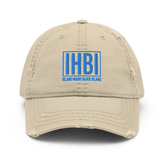 Island House Block Island Embroidered Distressed Dad Hat