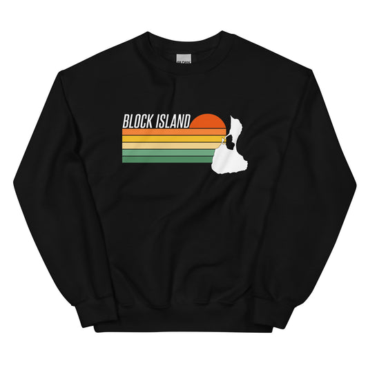 Block Island Sunset Unisex Crew Neck Sweatshirt