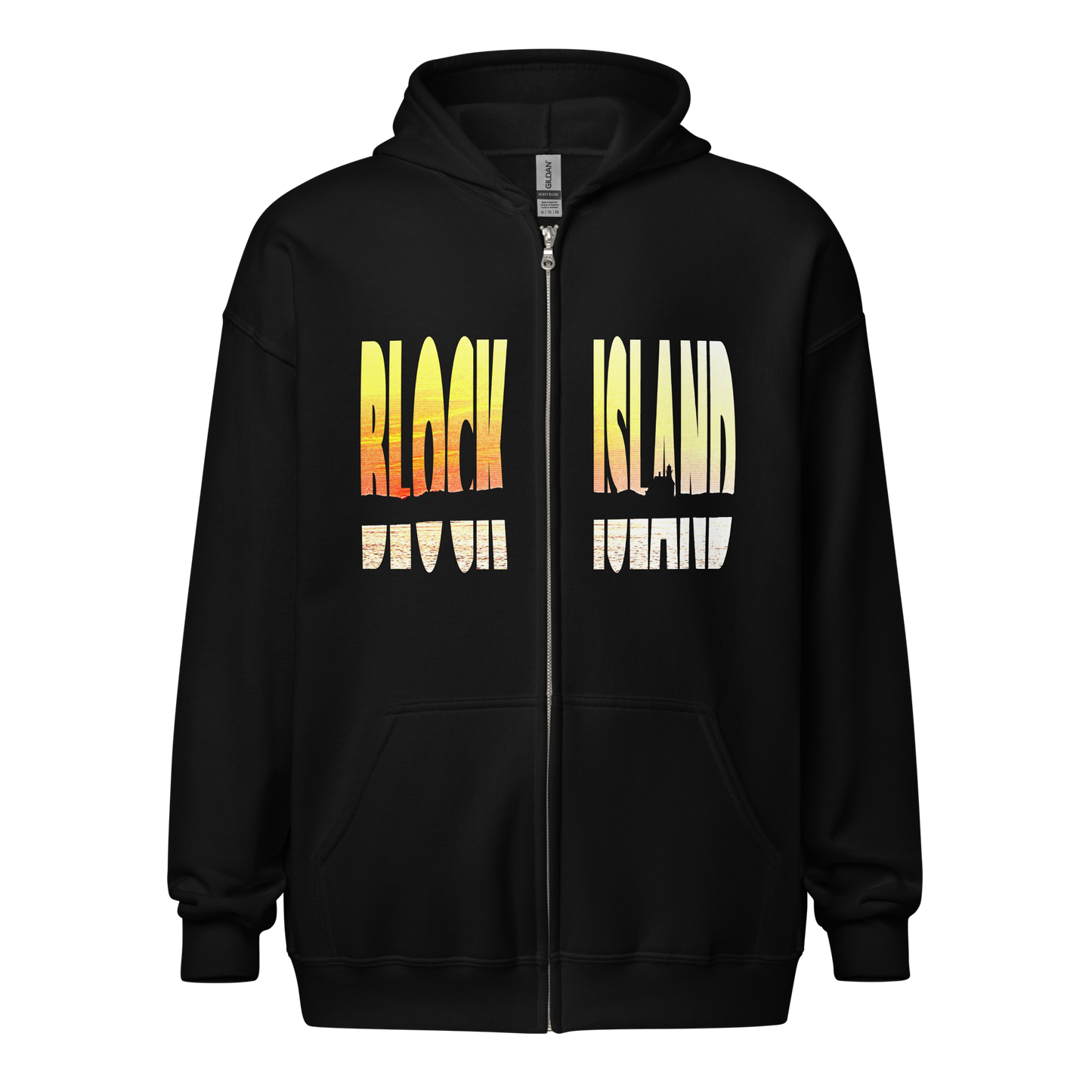 Block Island Zippered Unisex Hoodie