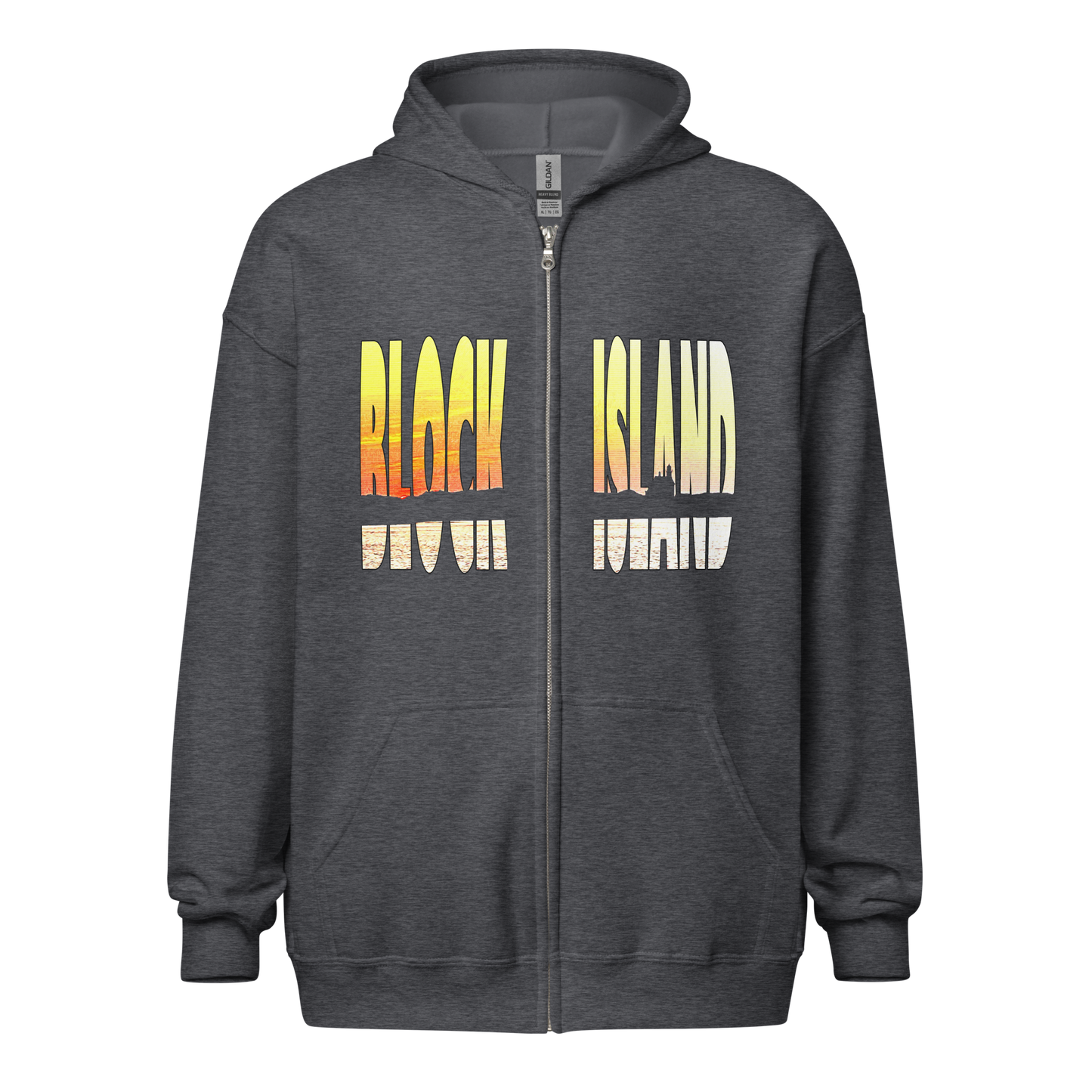 Block Island Zippered Unisex Hoodie