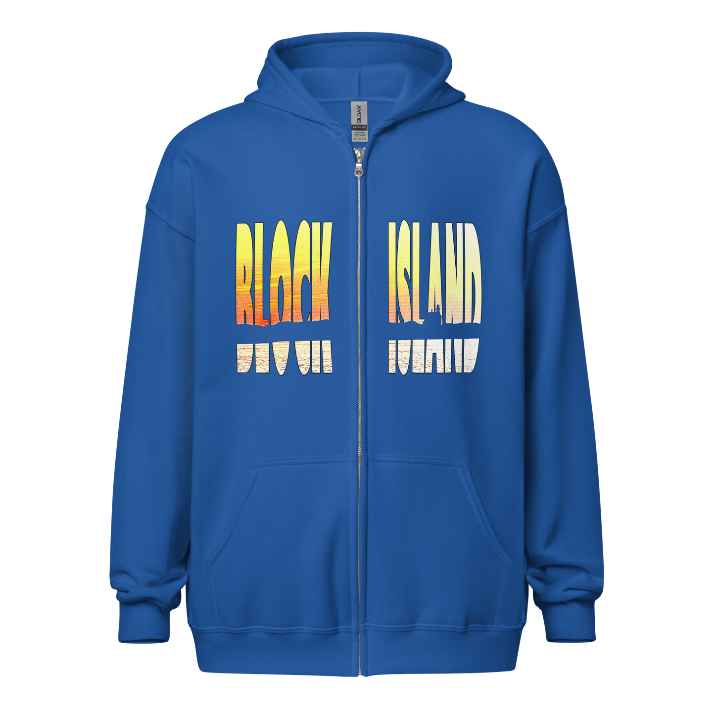 Block Island Zippered Unisex Hoodie