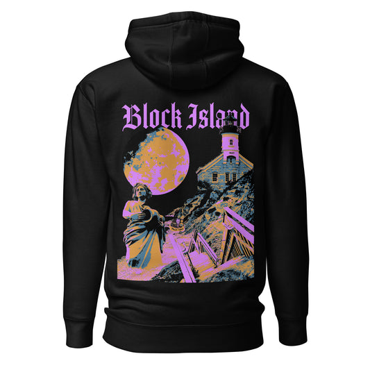 Moon Over Block Island Unisex Hoodie