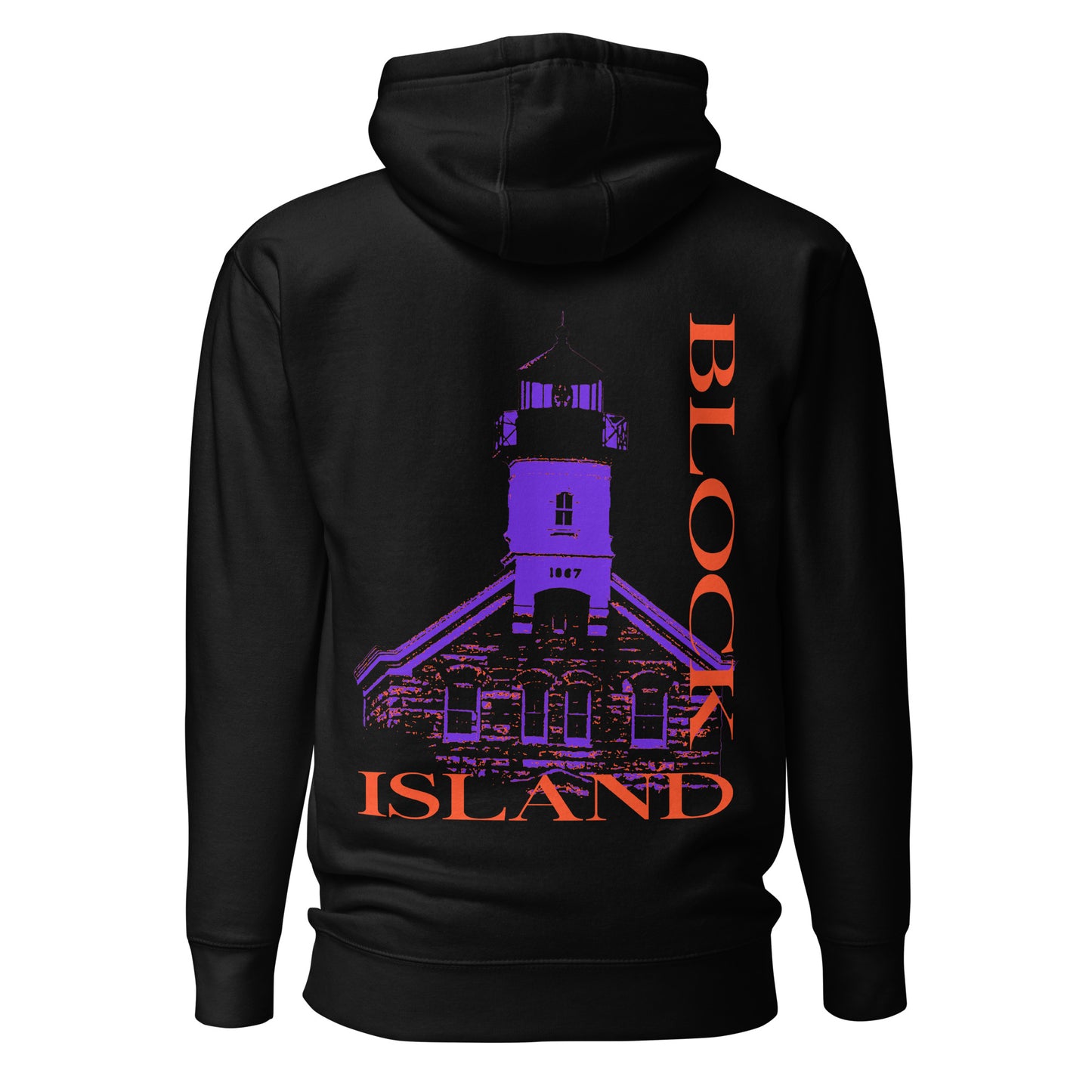 North Lighthouse Print Logo Two-Sided Unisex Hoodie