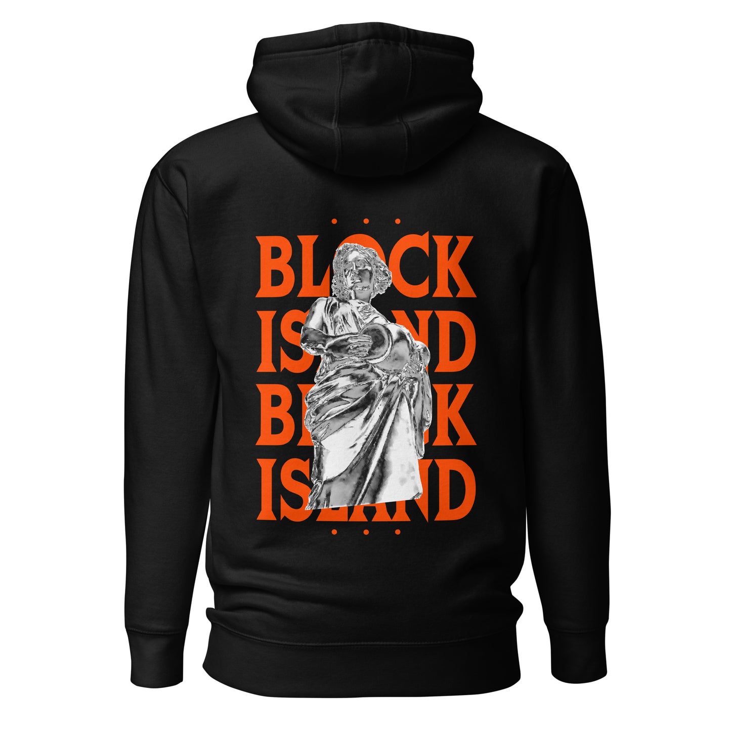 Rebecca Statue Print Logo Two-Sided Unisex Hoodie