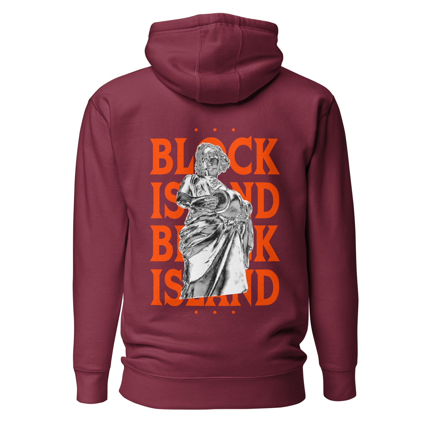 Rebecca Statue Print Logo Two-Sided Unisex Hoodie