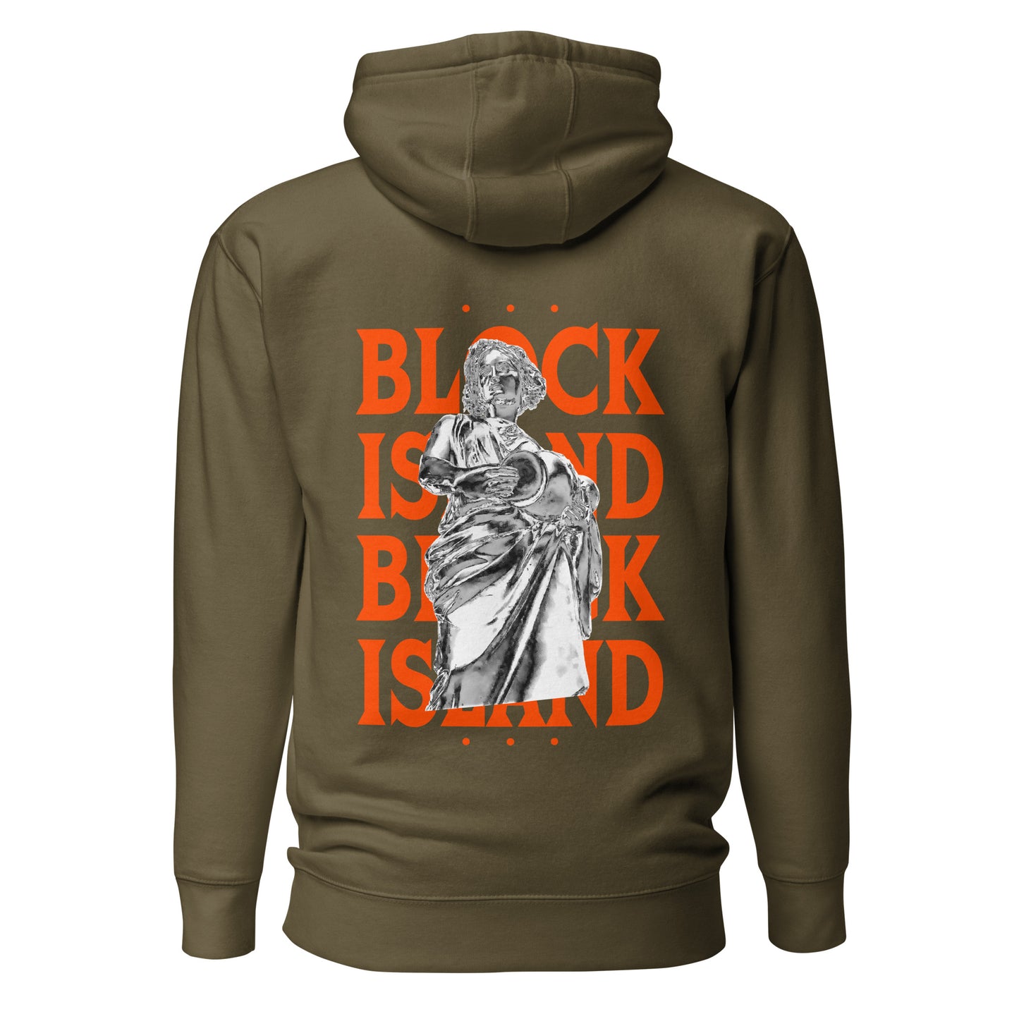 Rebecca Statue Print Logo Two-Sided Unisex Hoodie