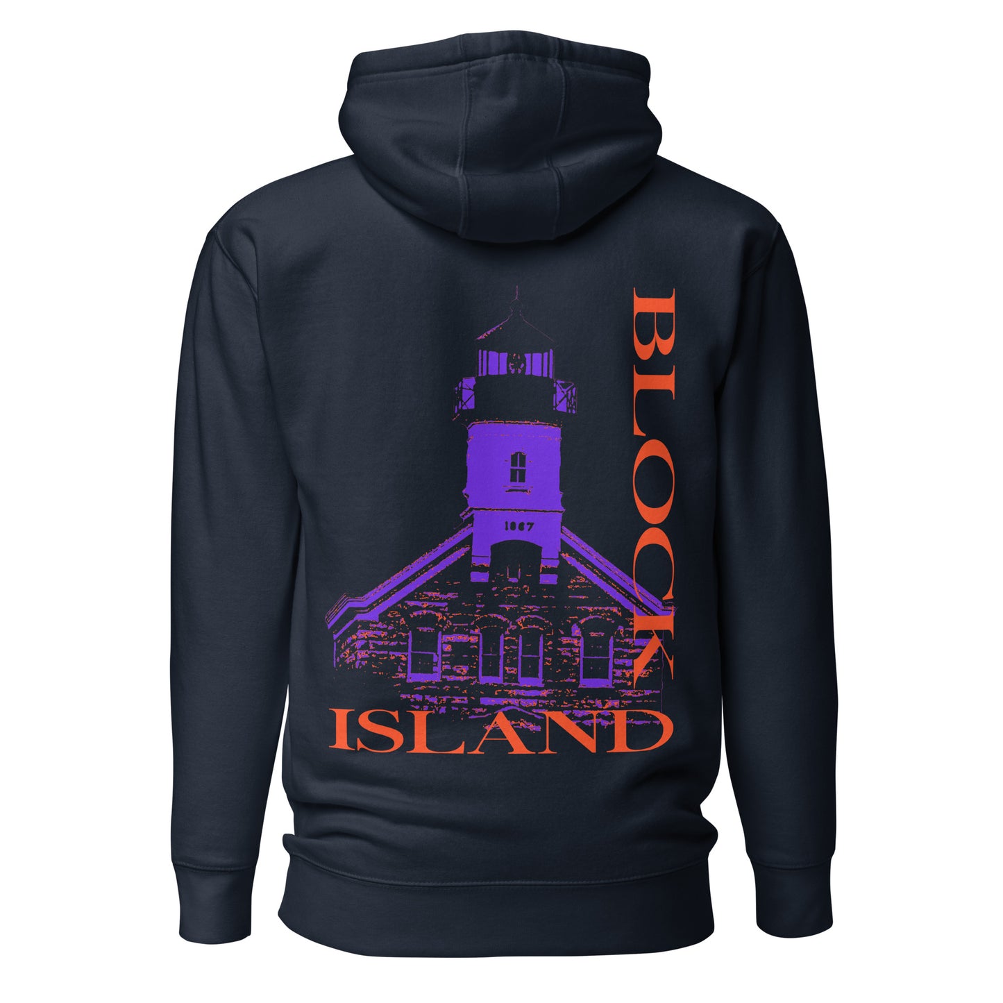 North Lighthouse Print Logo Two-Sided Unisex Hoodie