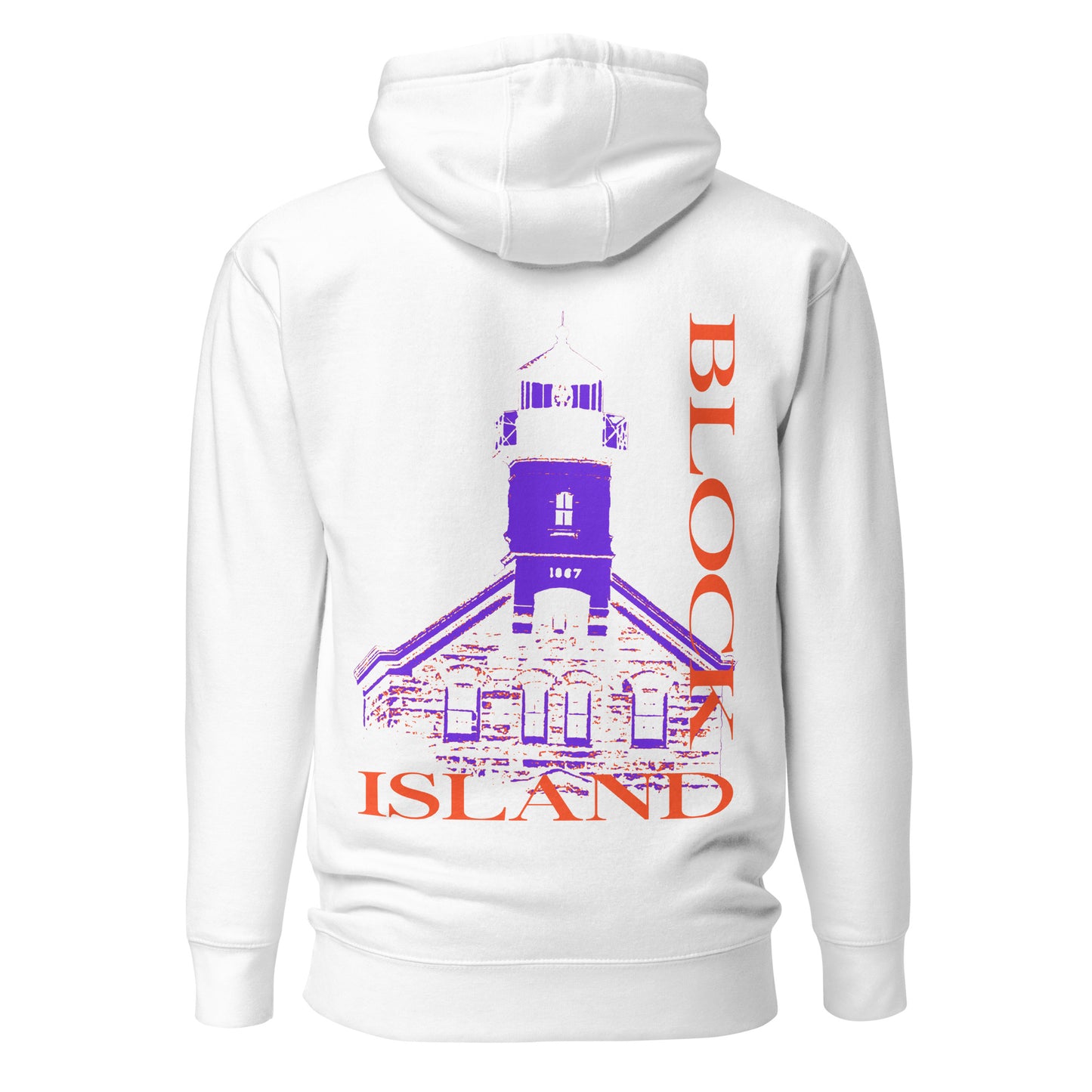 North Lighthouse Print Logo Two-Sided Unisex Hoodie