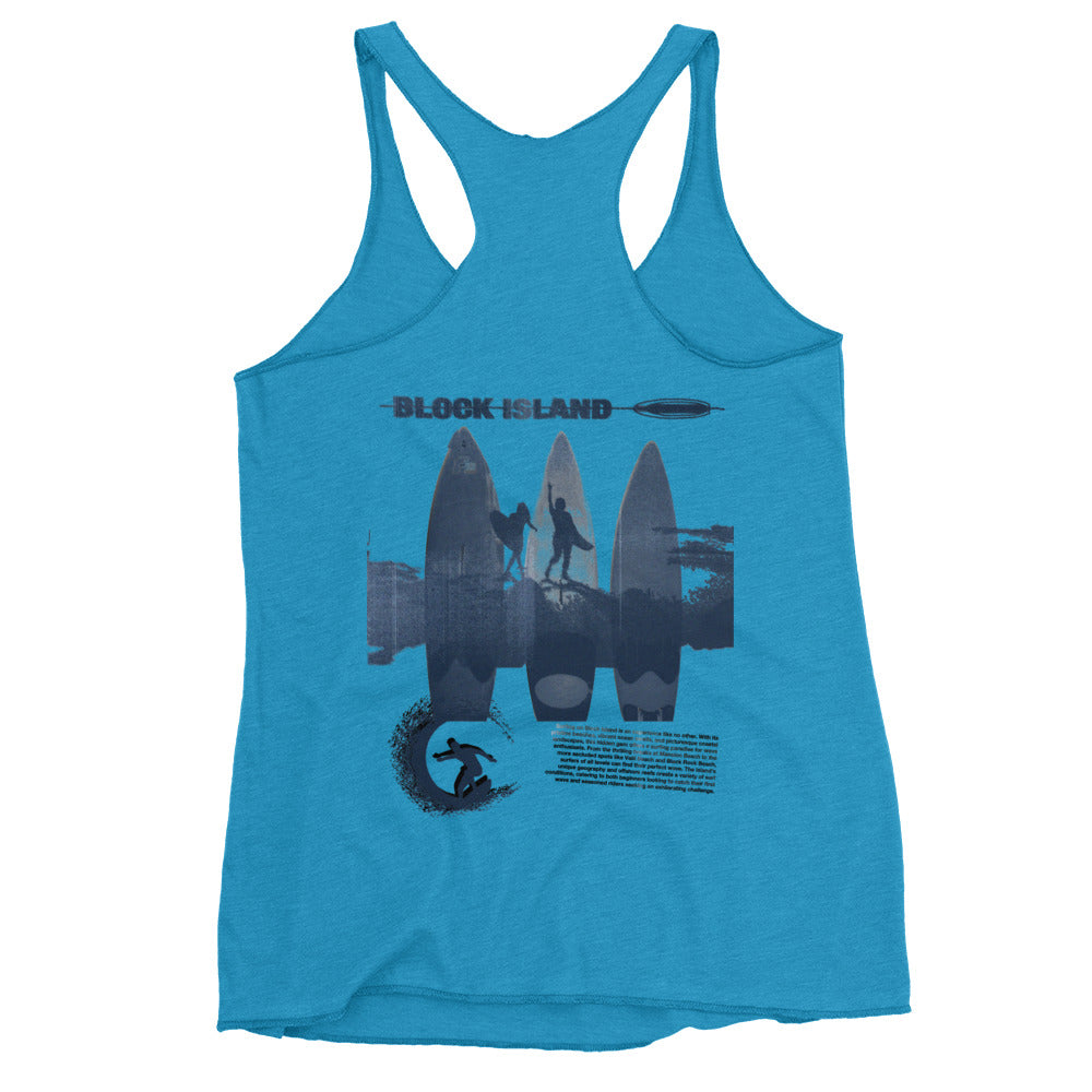 Women's Racerback Block Island Surfers Tank